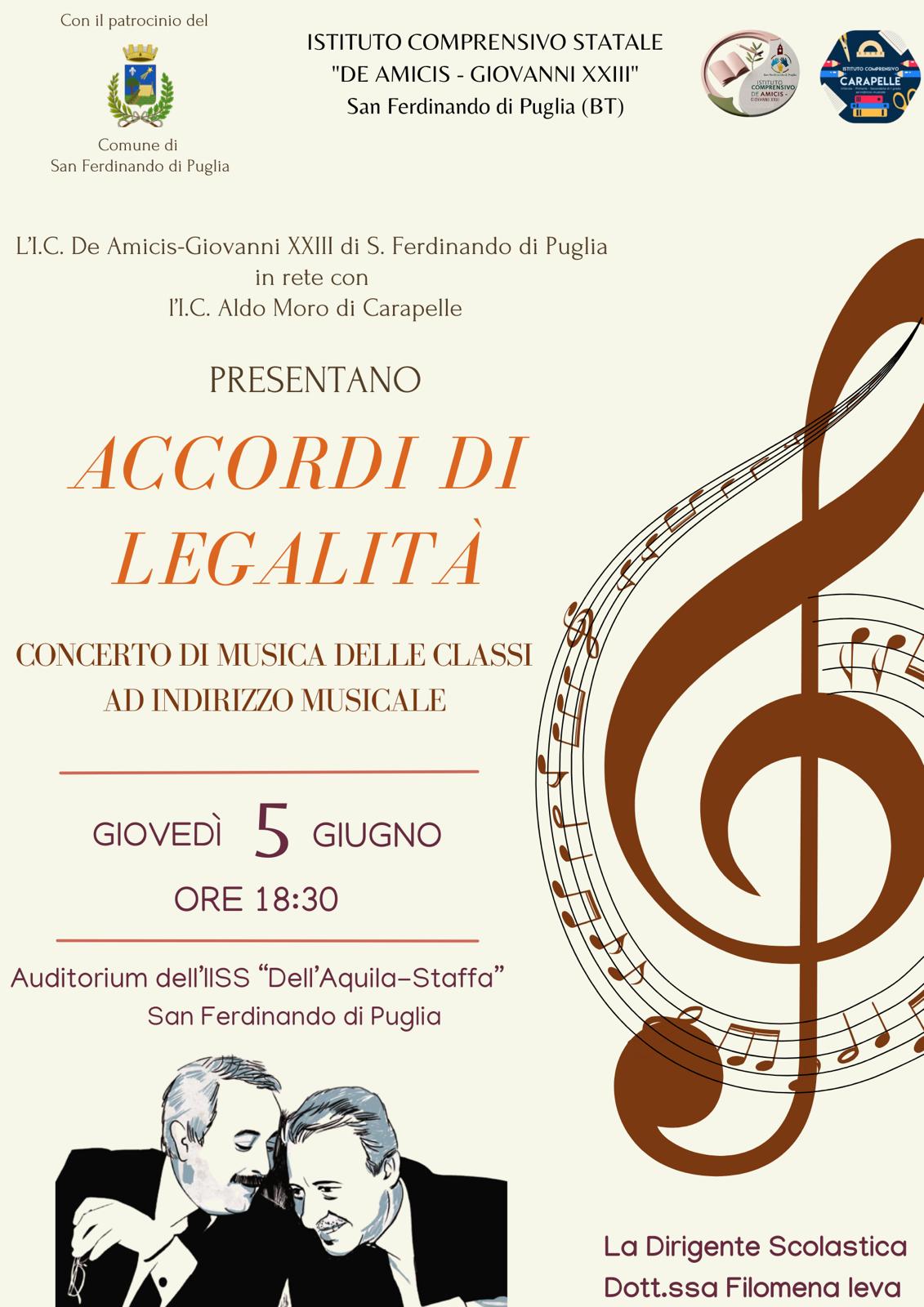 Concerto in rete “Accordi di Legalità”